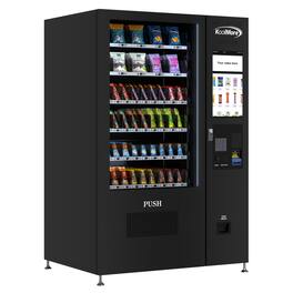 Koolmore - 50 in. Non-Refrigerated 60-Slot Snack Vending Machine with 22-inch Touch Screen, Bill and Coin Acceptor - Black