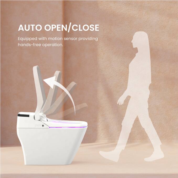 AUTO OPEN/CLOSE  
Equipped with motion sensor providing hands-free operation.