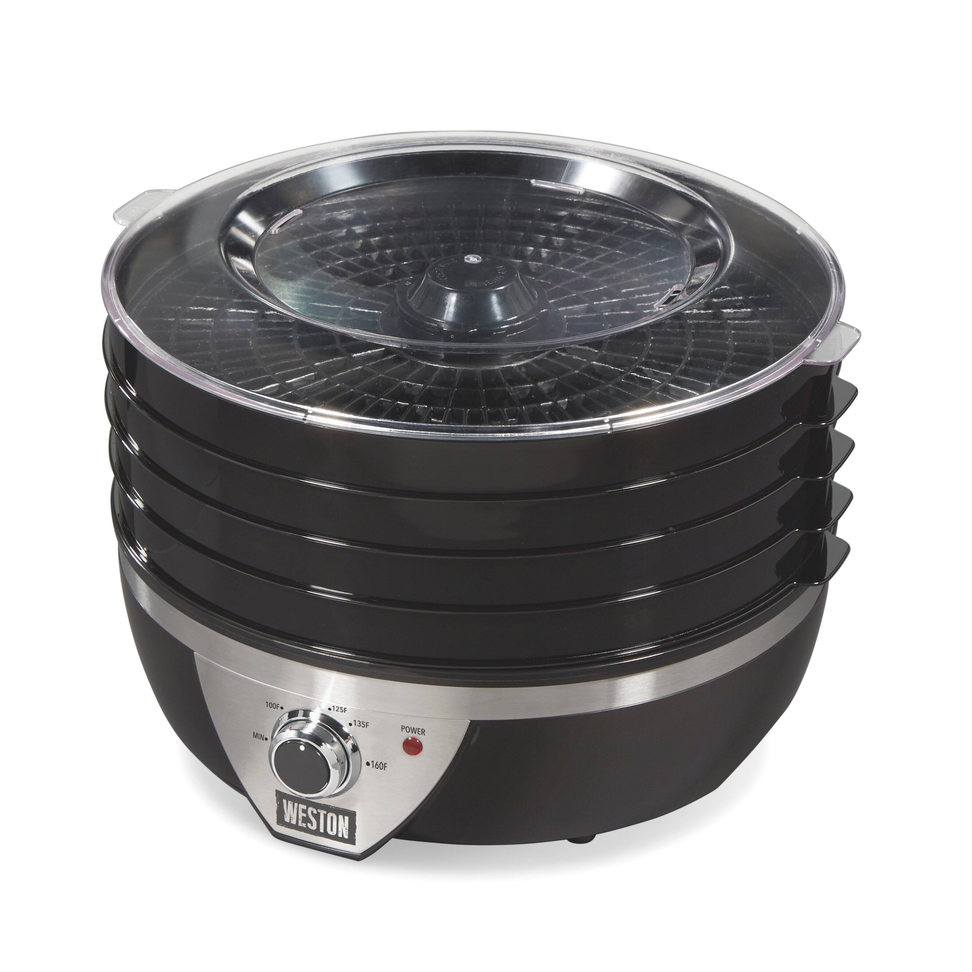 Front. Weston - Weston 4 Tray Food Dehydrator - BLACK.