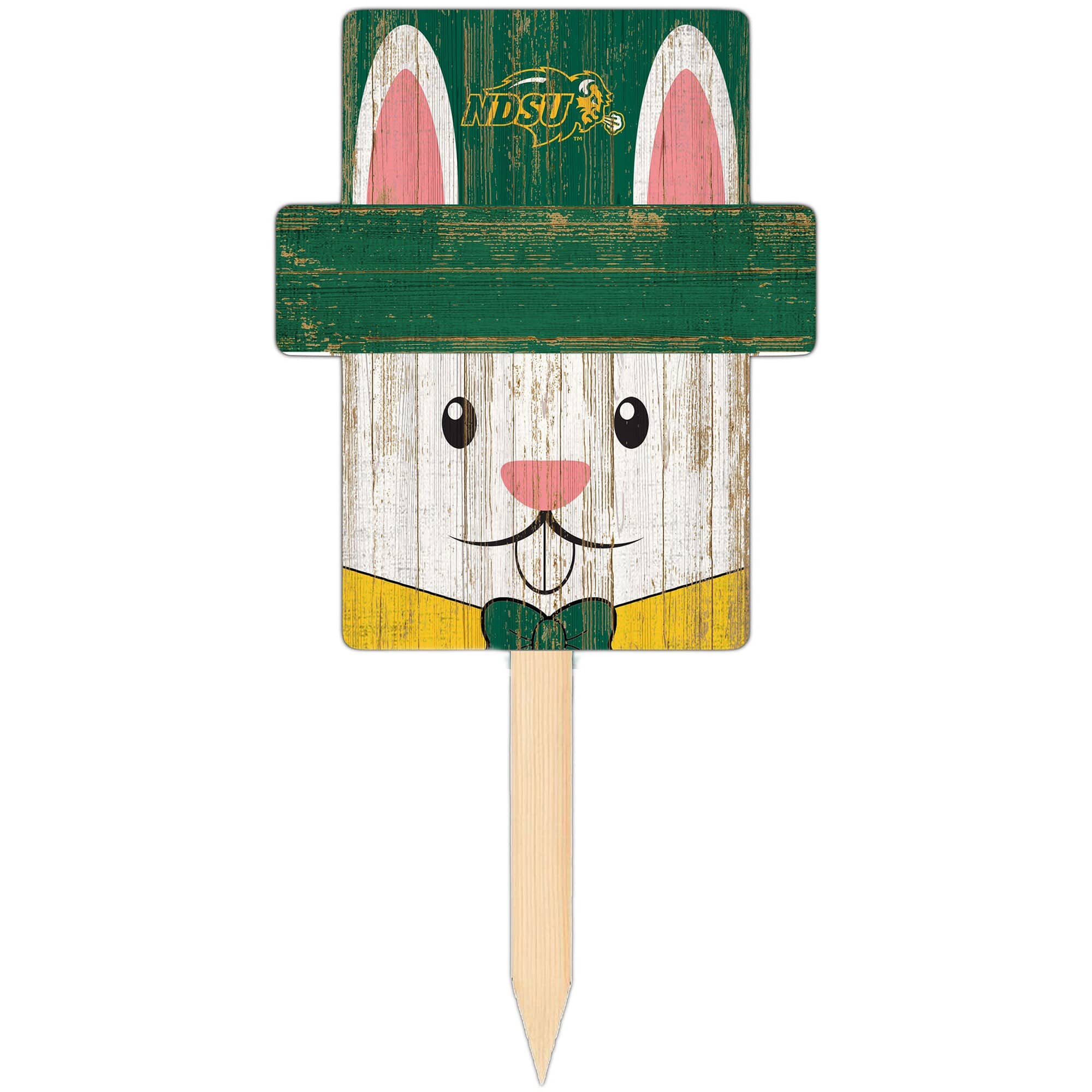 Fan Creations - NDSU Bison 16" x 19" Easter Bunny Yard Stake - Multicolor