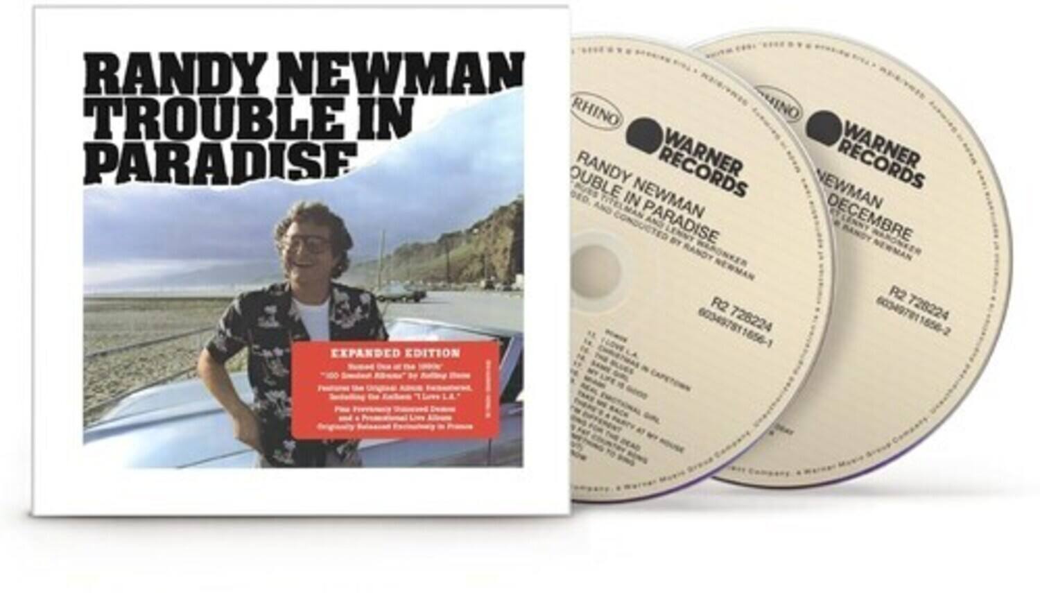RANDY NEWMAN  
TROUBLE IN PARADISE  

EXPANDED EDITION  

R2 728224 1  
R2 728224 2  

WARNER RECORDS  
RHINO RECORDS  

DED FITELMAN  
CONDUCTED BY DECEMBRE  

60349781 728224  
60349781 728224  

1656-2  
1856-1