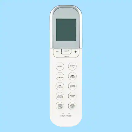 - ON/OFF + TEMP
- MODE
- SILENCE
- FP
- FAN SPEED
- SWING
- TIMER ON/OFF
- SLEEP (FRESH)
- TURBO
- SELF CLEAN
- INTELLIGENT EYE
- LED FOLLOW ME
- LOCK
- RESET