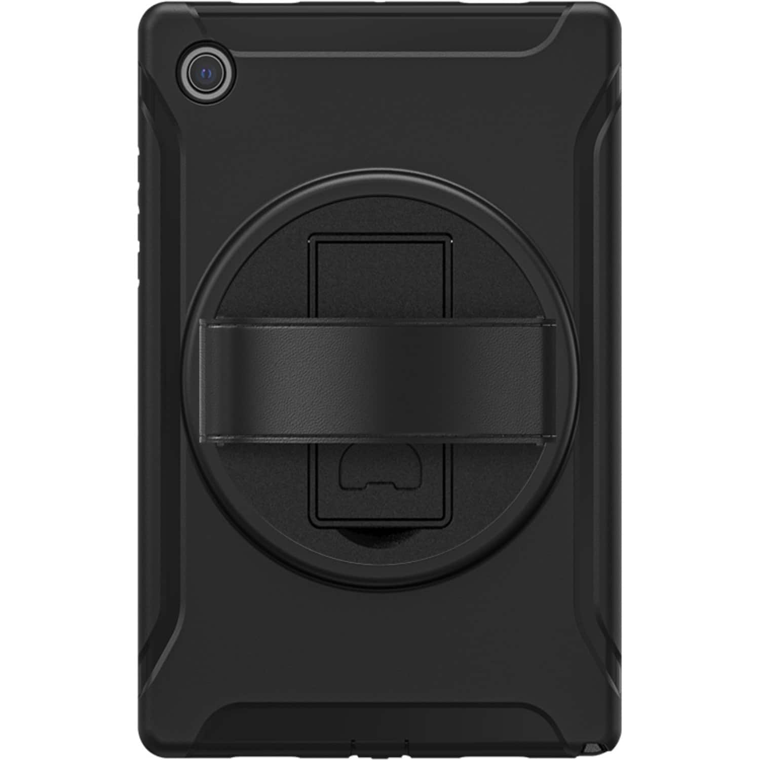Front. SaharaCase - PROTECTION Hand Strap Series Case for Samsung Galaxy Tab A8 - Black.