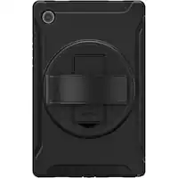 SaharaCase - PROTECTION Hand Strap Series Case for Samsung Galaxy Tab A8 - Black - Front_Zoom