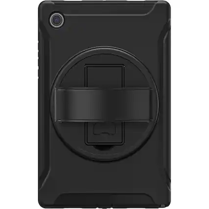 Front. SaharaCase - PROTECTION Hand Strap Series Case for Samsung Galaxy Tab A8 - Black.