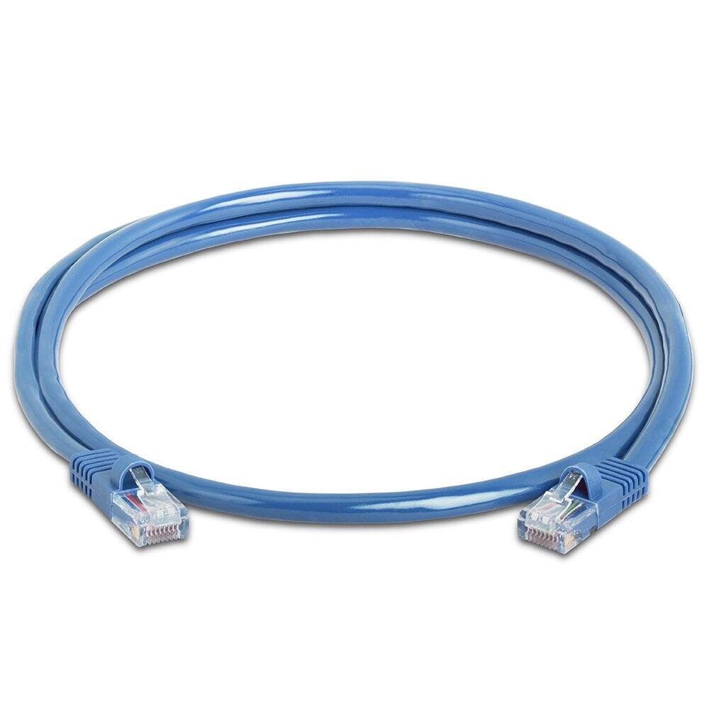 Angle. Cmple.com - Cmple - 20 Pack Cat5e Ethernet Cable 3ft Internet Patch Cord, RJ45, 1 Gigabit Router Cables 350Mhz LAN Wire - Blue - Blue.
