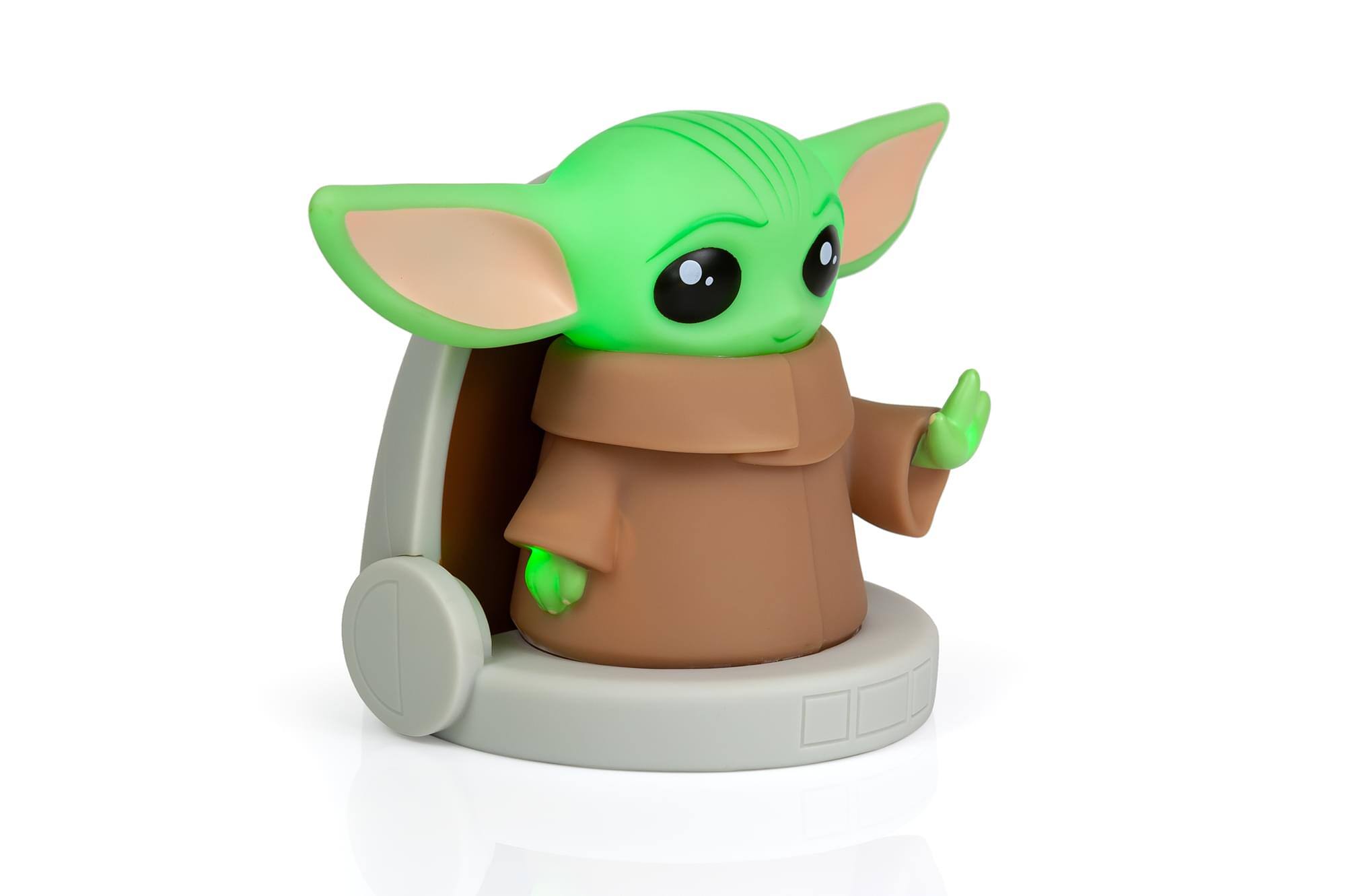 Alt View 2. Ukonic - Star Wars: The Mandalorian, The Child 7-Inch LED Mood Light Lamp - Green.