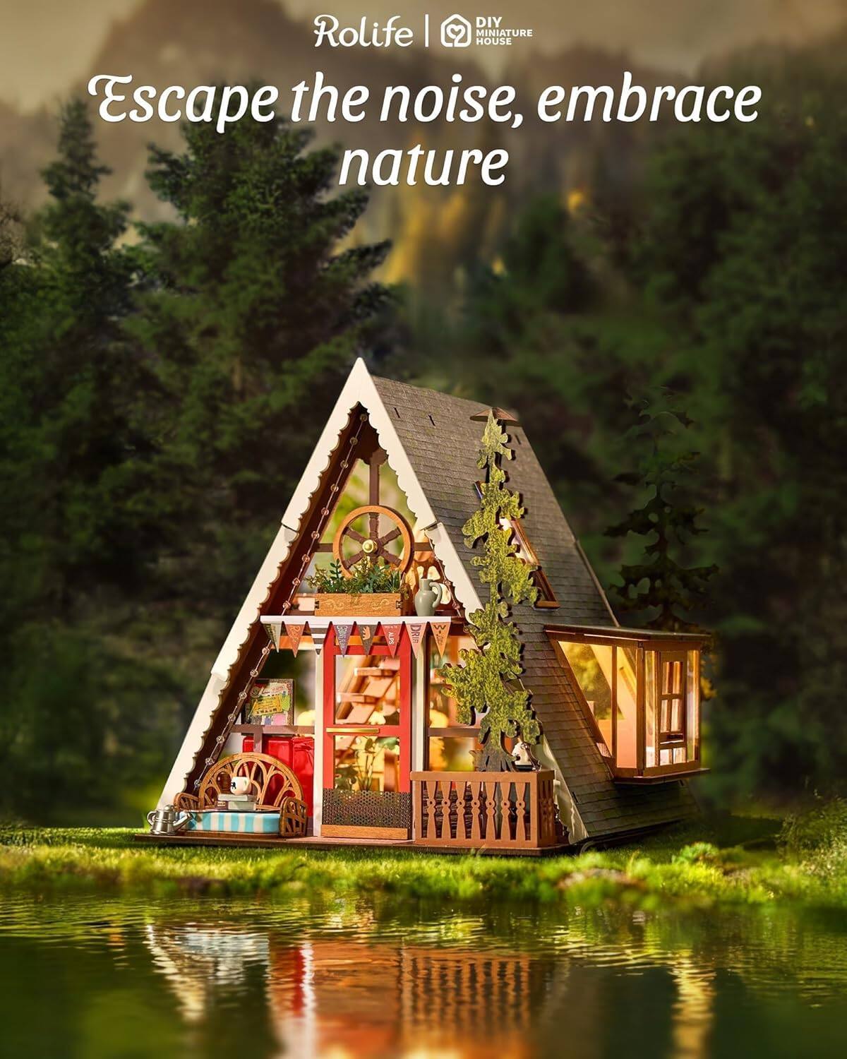 DIY MINIATURE HOUSE  
Rolife  
Escape the noise, embrace nature