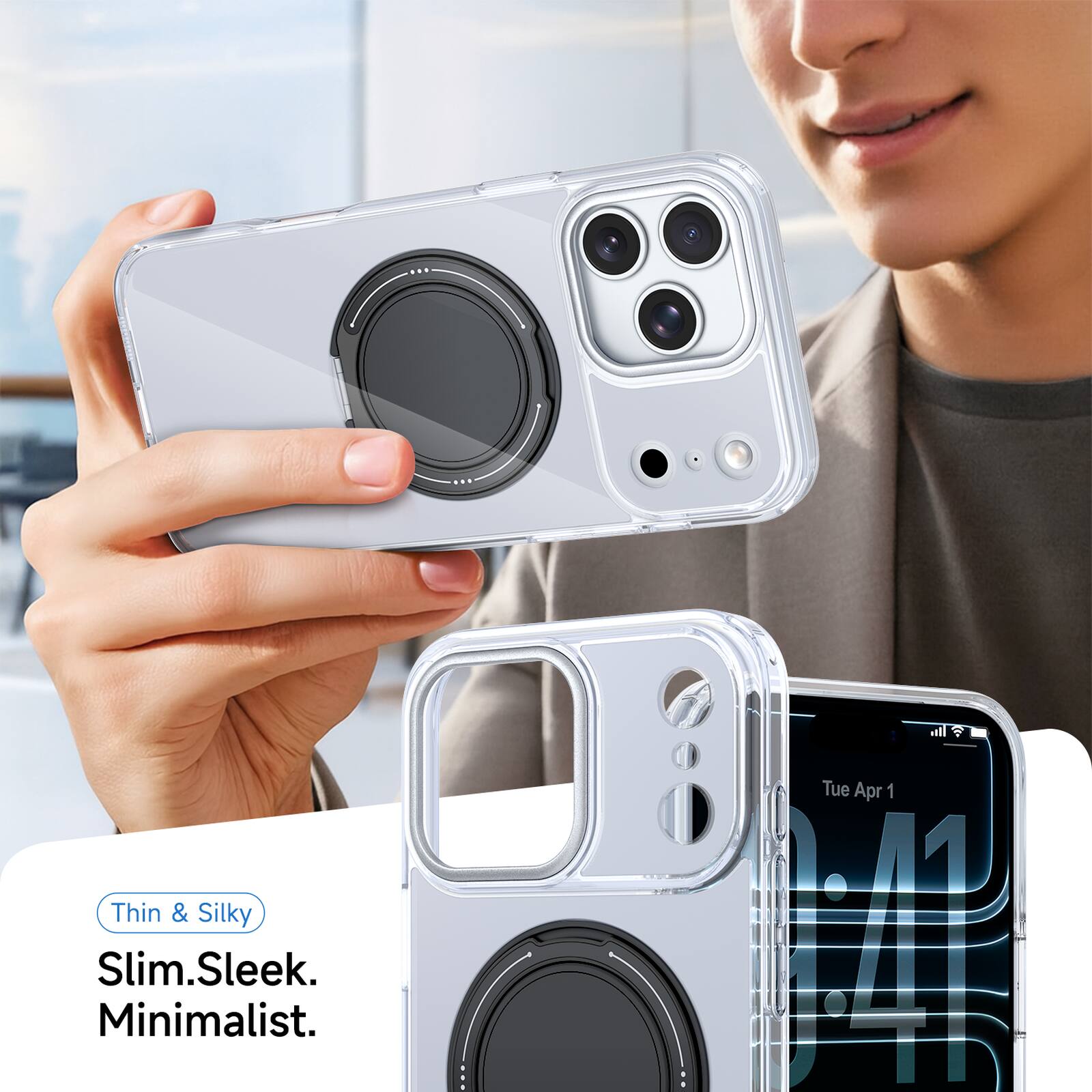 Thin & Silky  
Slim. Sleek. Minimalist.  
Tue Apr 1  
12:41