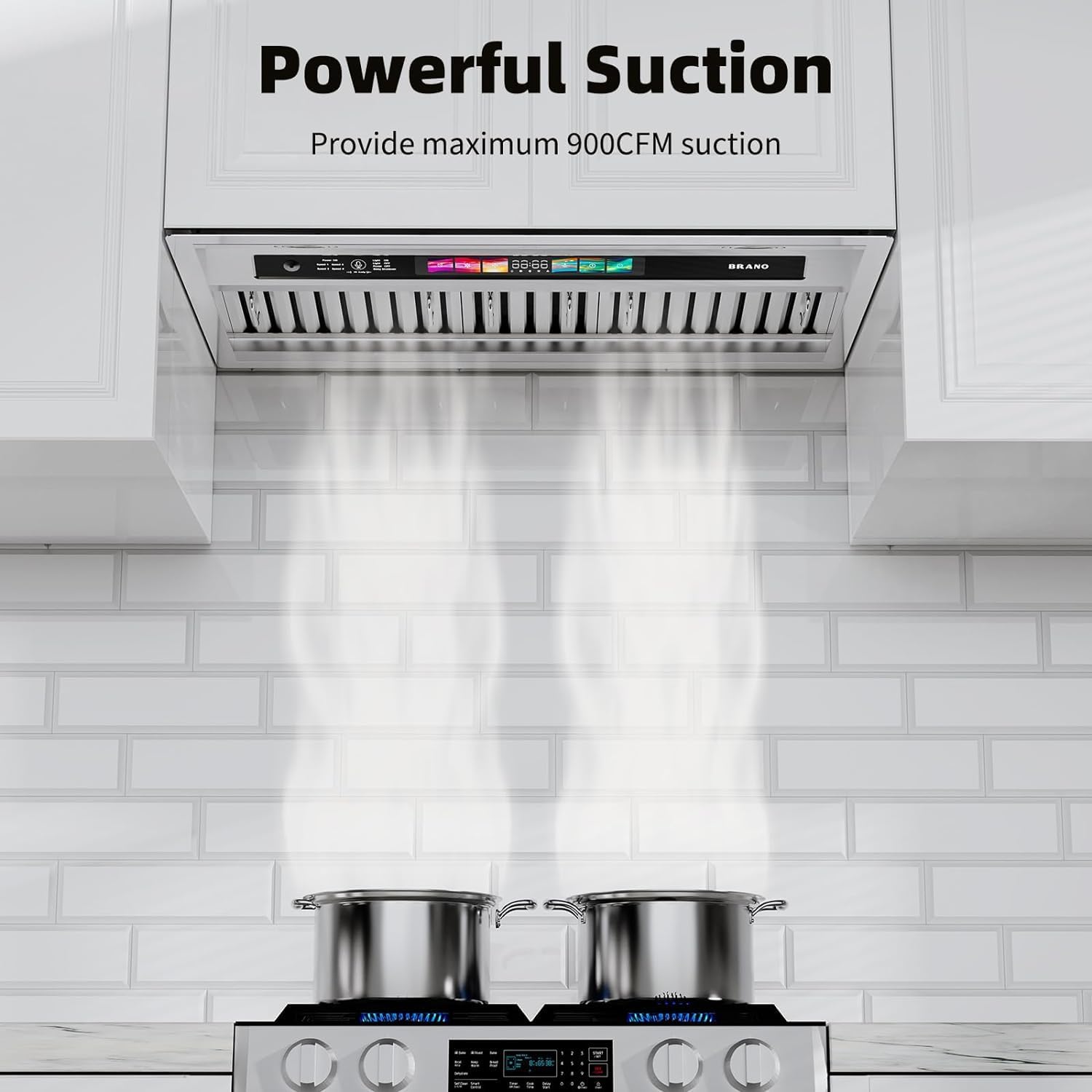 Powerful Suction  
Provide maximum 900CFM suction