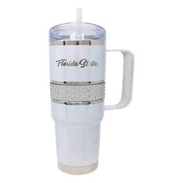 Nordic Company - Florida State Seminoles 32oz. MyBevi Rhinestone Hollywood Travel Mug - White