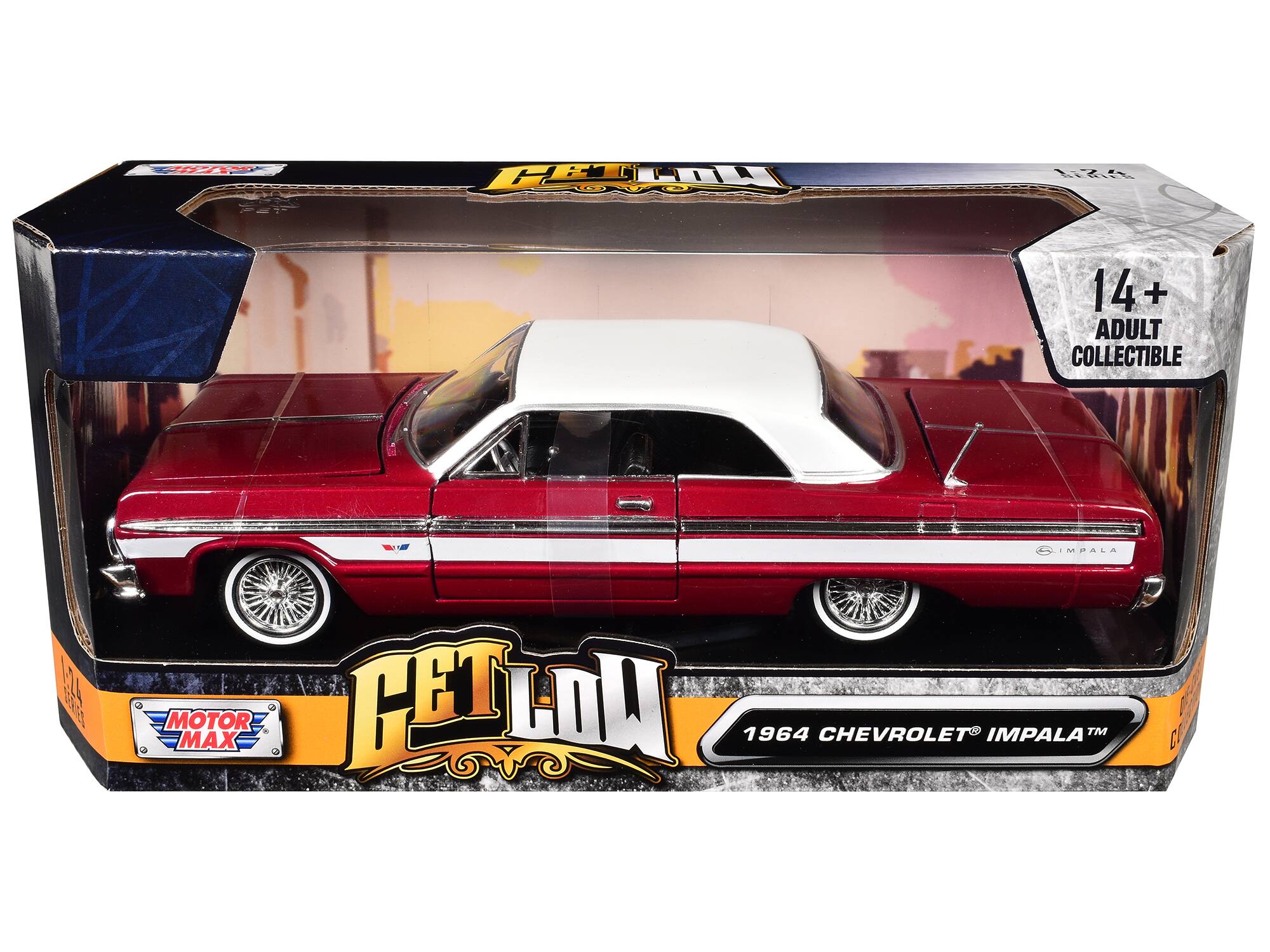 14+ ADULT COLLECTIBLE  
1964 CHEVROLET IMPALA  
MOTOR MAX  
GET LOW