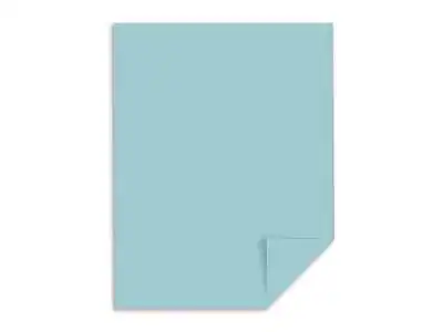 Front. Exact - Exact 110 lb. Cardstock Paper, 8.5" x 11", Blue, 250 Sheets/Pack (49521) - Blue.