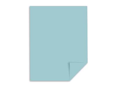 Front. Exact - Exact 110 lb. Cardstock Paper, 8.5" x 11", Blue, 250 Sheets/Pack (49521) - Blue.