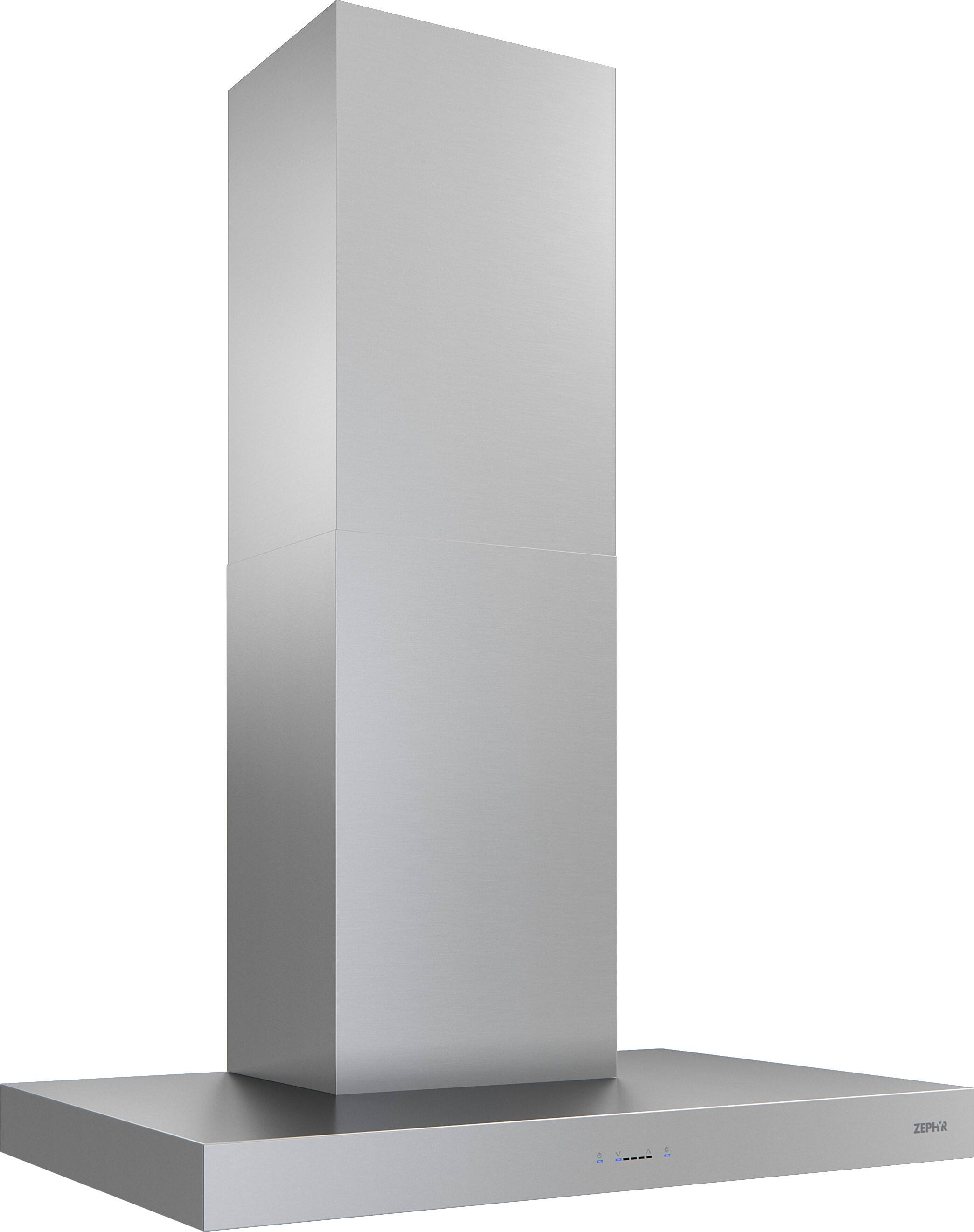 Left. Zephyr - Roma 36 in. 600 CFM Wall Mount Range Hood with LED Light - Stainless Steel.