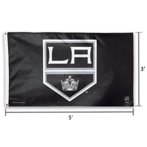 Alt View 1. WinCraft - Los Angeles Kings 3' x 5' Deluxe Flag - Multicolor.