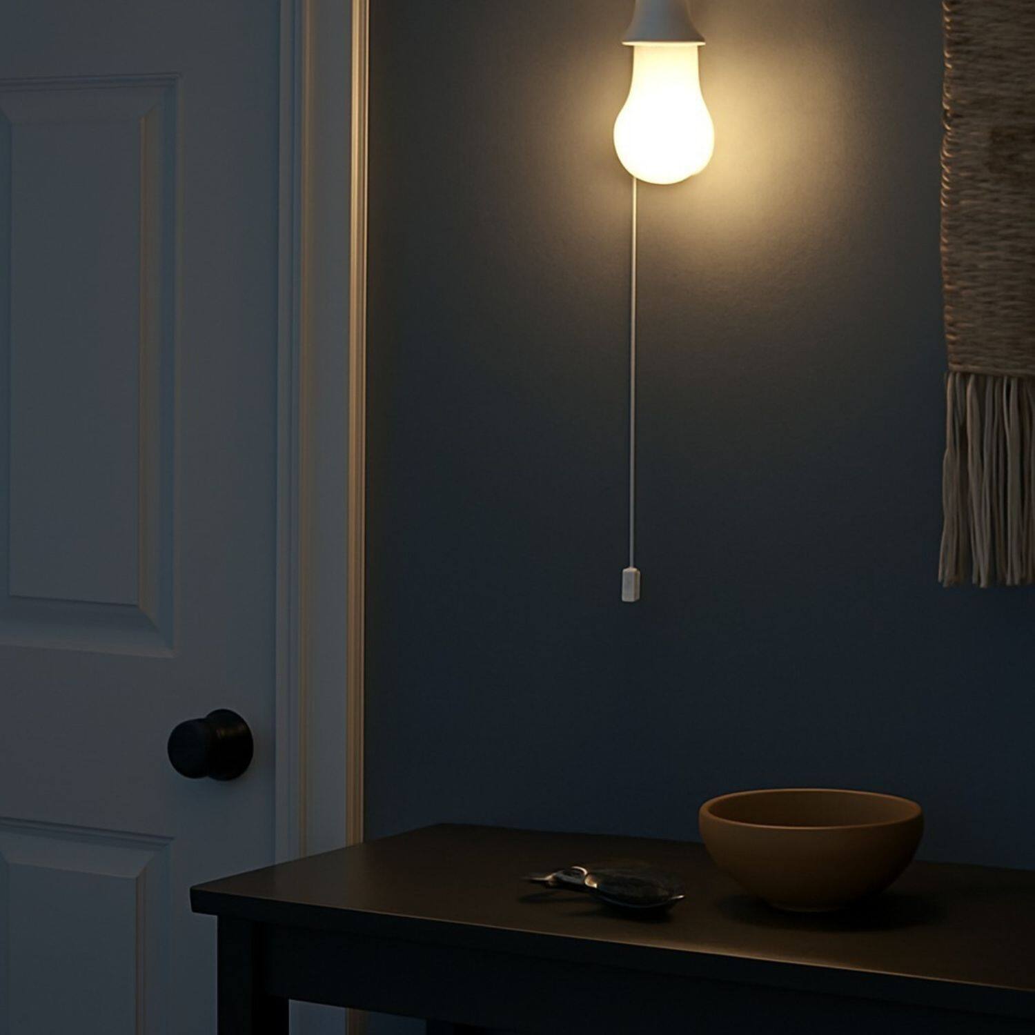 Left. Stock Preferred - Stick-Up Battery Operated LED Light Bulb Set of 2 - White.