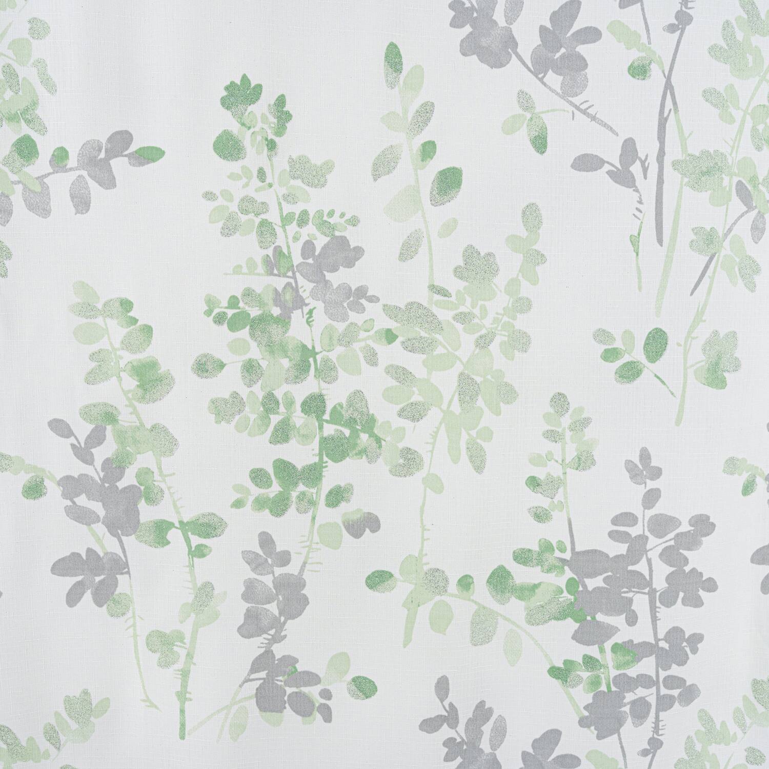 Alt View 2. Olivia Gray - Olivia Gray 100% Polyester 140 GSM Aiden Printed Textured Grommet Curtain Panel 54" x 84" Green - Green.