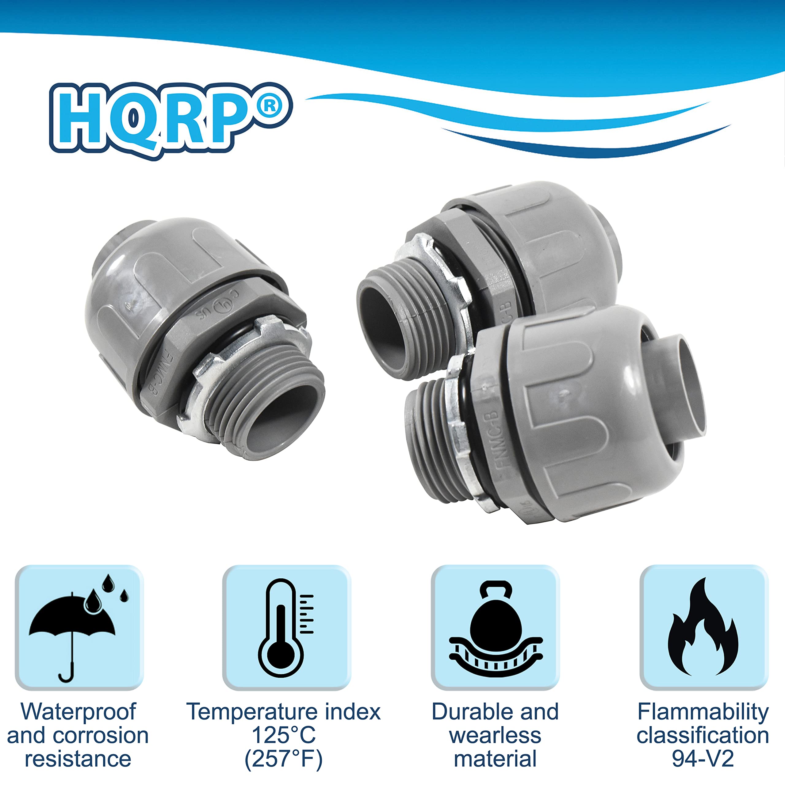 HQRP 7 on ENMO4S Waterproof Temperature index and corrosion resistance (125°C / 257°F) CB Cm 5 FNMCrB Durable and Flammability wearless classification material 94-V2