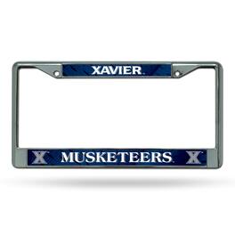 Rico Industries - Xavier Musketeers Chrome Metal License Plate Frame - Multi