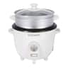 Cuckoo - One Touch Rice Cooker 3-Cup (Uncooked) / 6-Cup (Cooked) - White