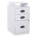 Alt View 11. OSP Home Furnishings - 3 Drawer Locking Metal File Cabinet with Top Shelf - White.