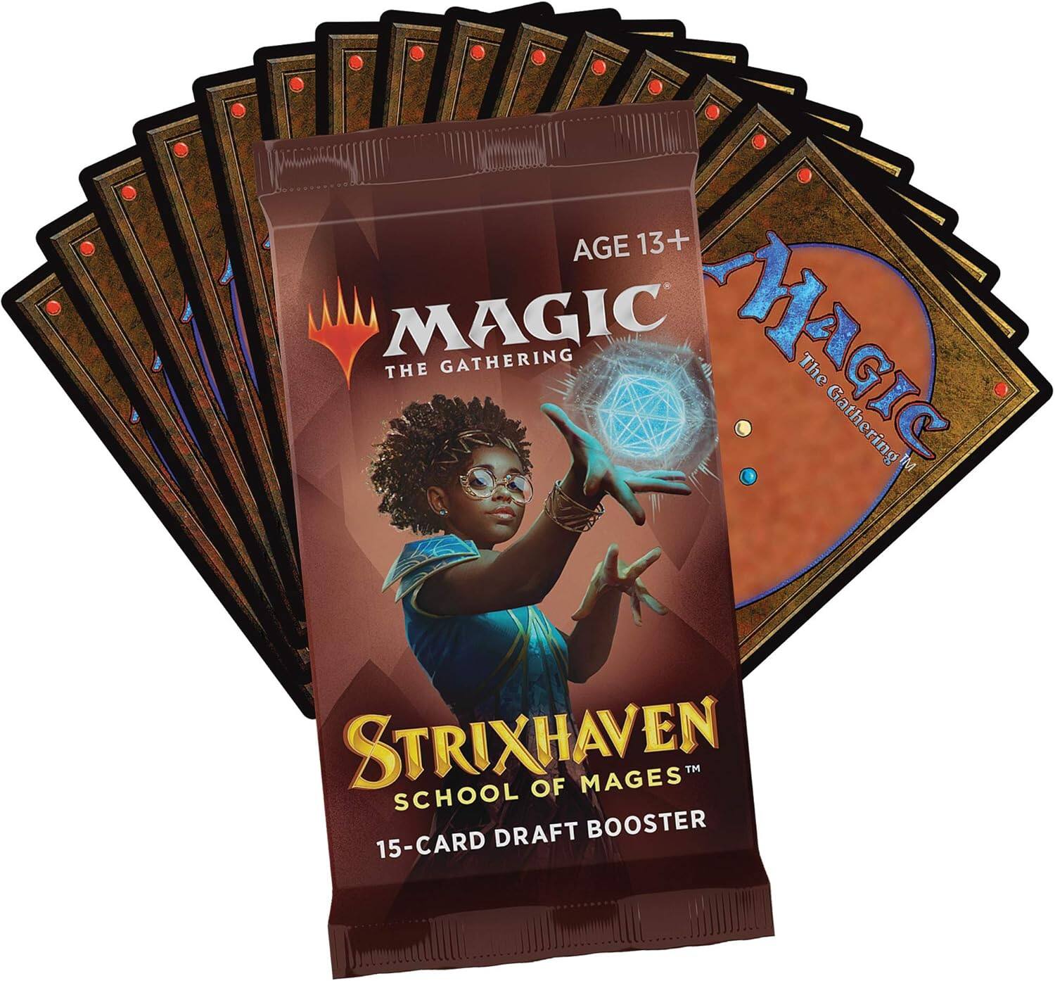 AGE 13+ MAGIC THE GATHERING STRIXHAVEN SCHOOL OF MAGES™ 15-CARD DRAFT BOOSTER