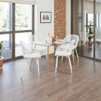 Front. Hivvago - Four-Piece Heavy-Duty Dining Chair Set Featuring Ventilated Backrests - White.