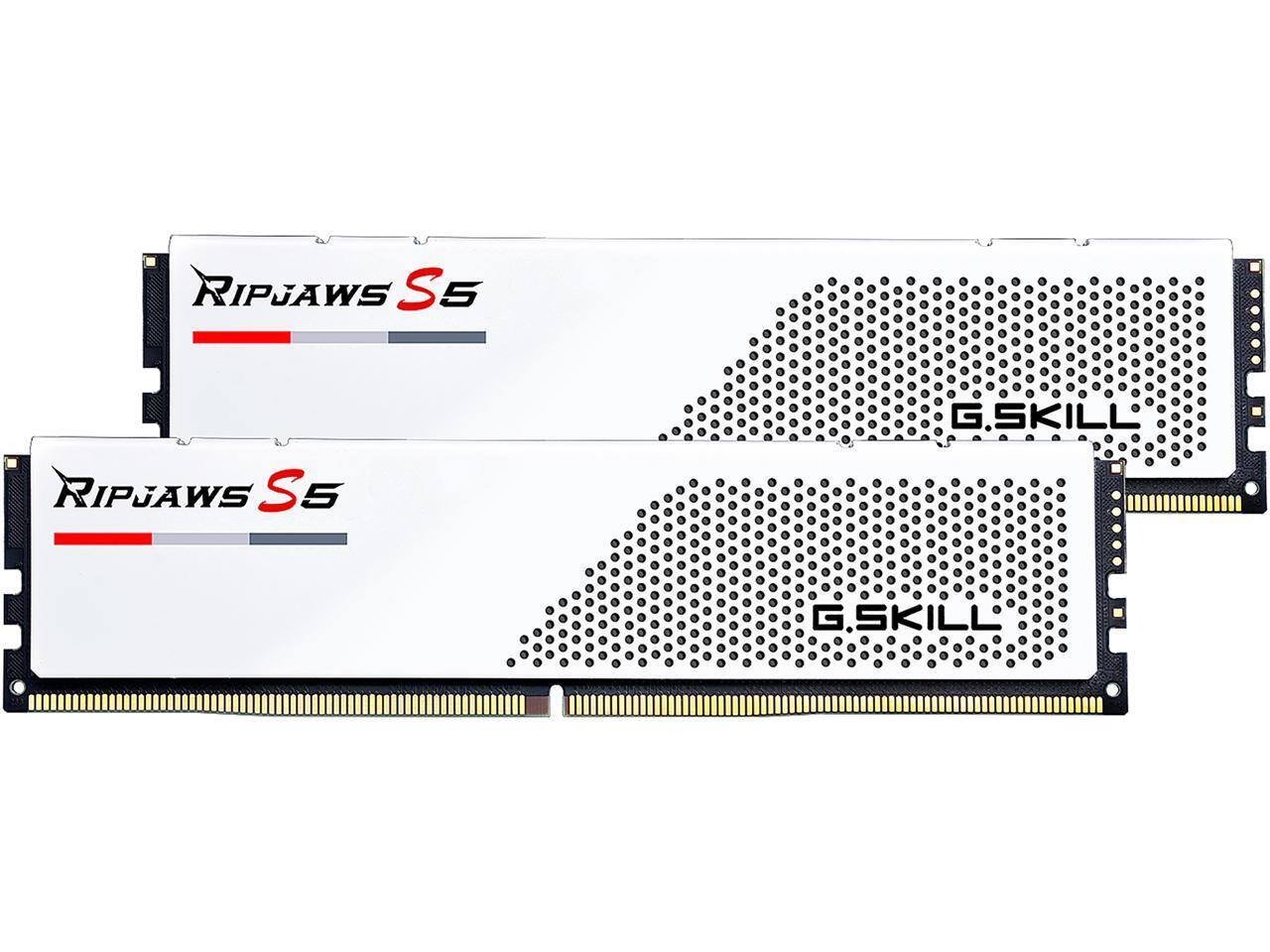 G.SKILL Ripjaws S5 32GB DDR5 6000MHz RAM (2x16GB) PC5 48000 White