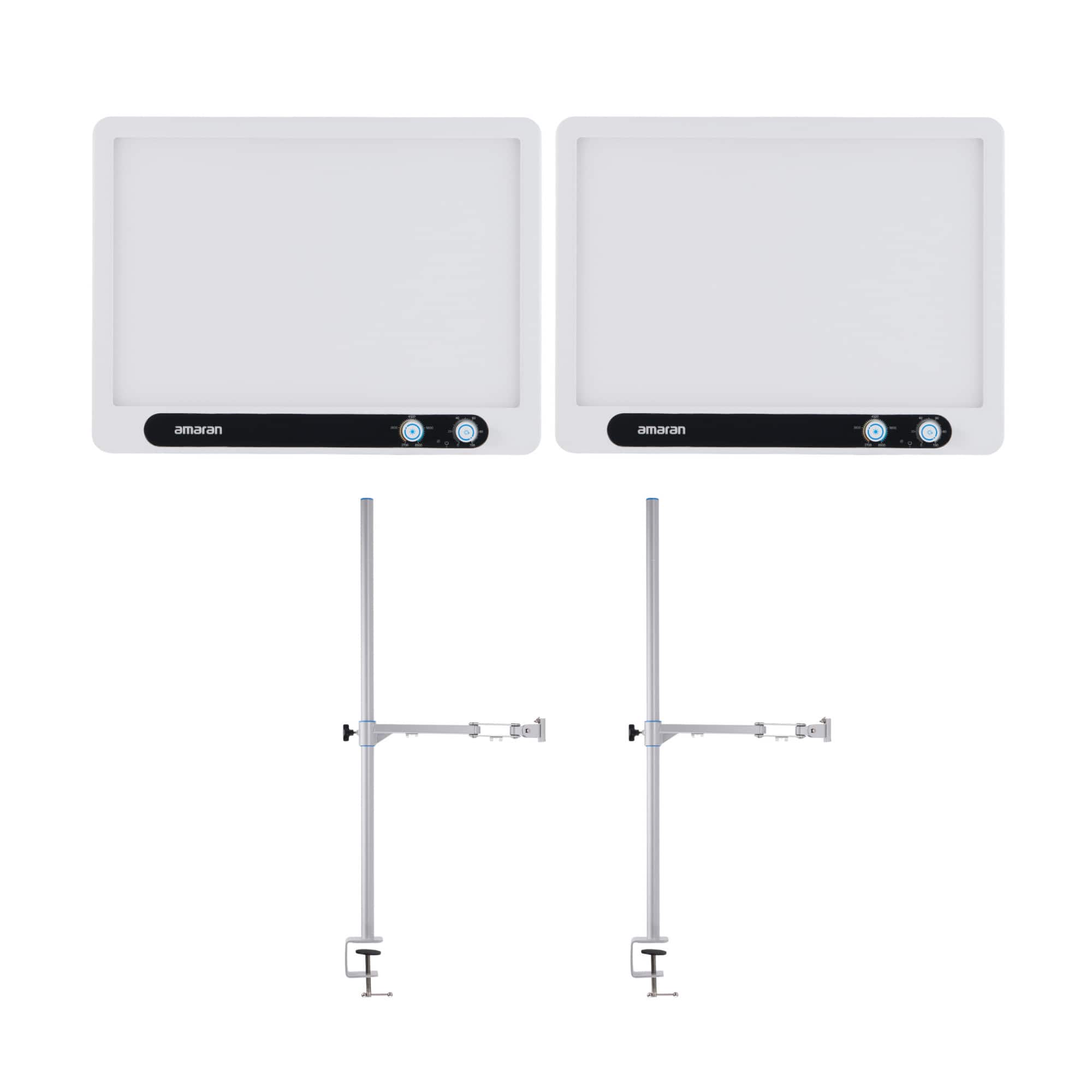 Amaran - Verge Edge-Lit LED Panel Light (White, US) with Accessory Bundle