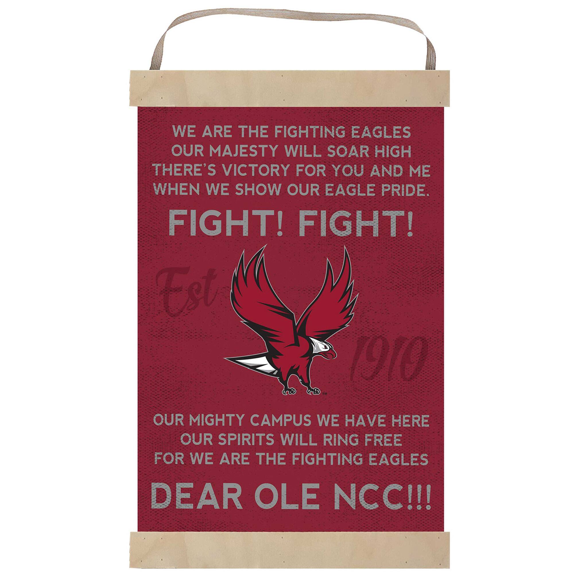 North Carolina Central Eagles Fight Song Banner Sign