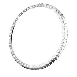 Stock Preferred - Metal Bezel Ring for Samsung Galaxy Watch 8 Classic 46mm - Silver Diamond
