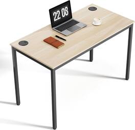 Eureka Ergonomic - 47" Home Office Computer Desk - Modern Wood & Metal Writing Workstation - Walnut & Black