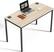 Front. Eureka Ergonomic - 47" Home Office Computer Desk - Modern Wood & Metal Writing Workstation - Walnut & Black.