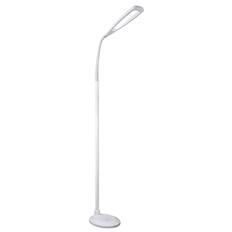 Front. OttLite - Natural Daylight LED Flex Floor Lamp - White.