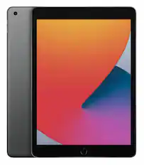 Front. Apple - iPad 8th Gen A2270 (WiFi) 32GB - Space Gray.
