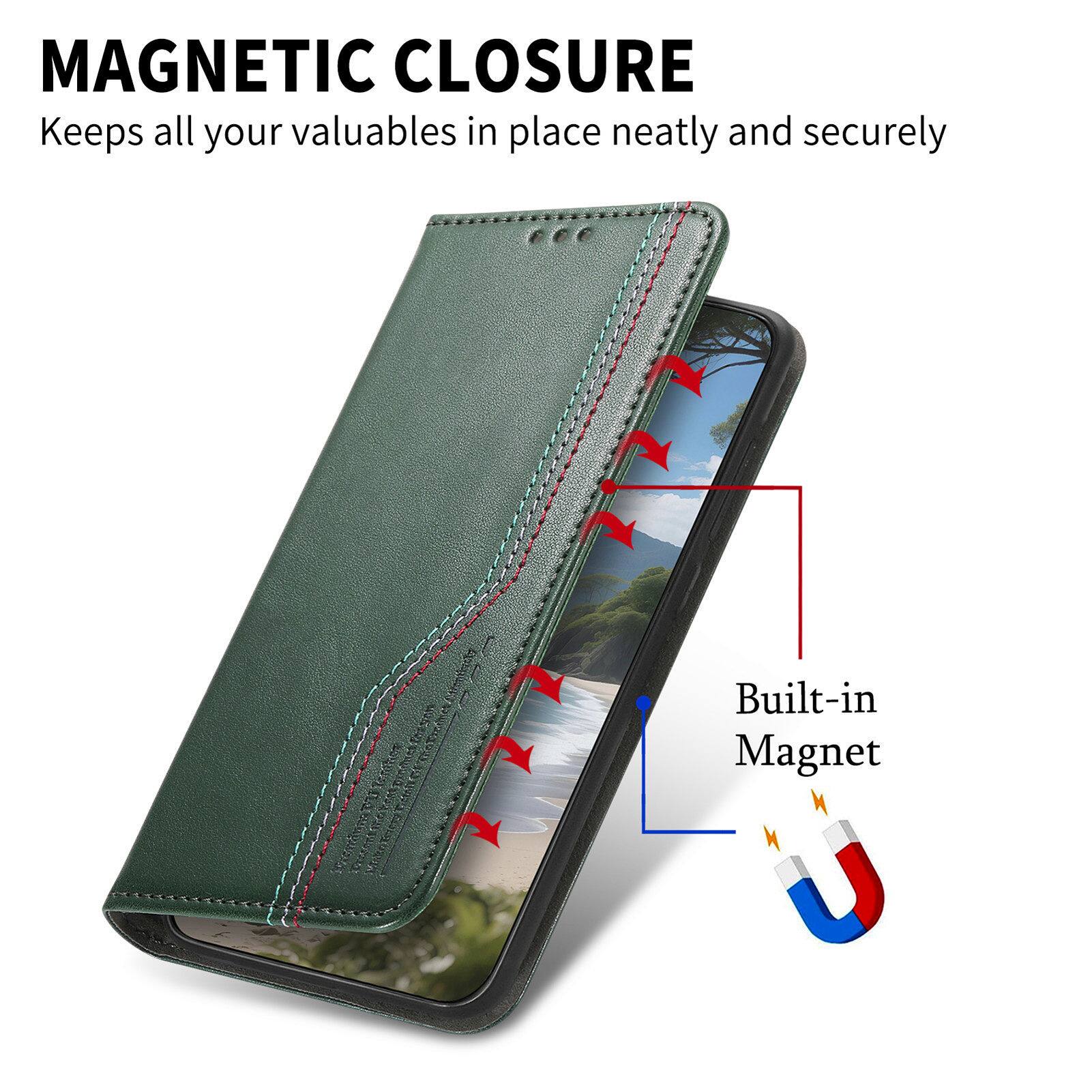 MAGNETIC CLOSURE  
Keeps all your valuables in place neatly and securely  

Built-in Magnet