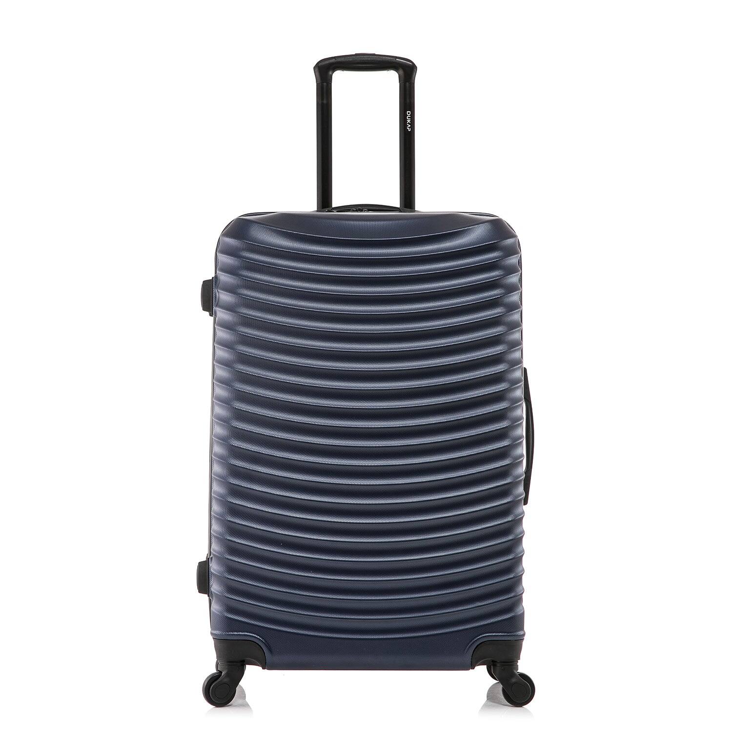 Angle. DUKAP - Adly Lightweight Hardside Spinner Luggage 28" - BLUE.