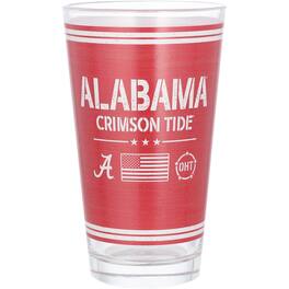 Indigo Falls - Alabama Crimson Tide 16oz. OHT Military Appreciation Pint Glass - Multicolor