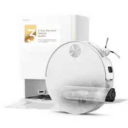 MOVA - S70 Roller Robot Vacuum and Mop, 30,000Pa Suction, Edge-to-Edge Cleaning, Auto 80°C Self-Cleaning Roller Mop - White