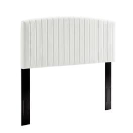 Rebecca Performance Velvet Twin Headboard by Modway - White