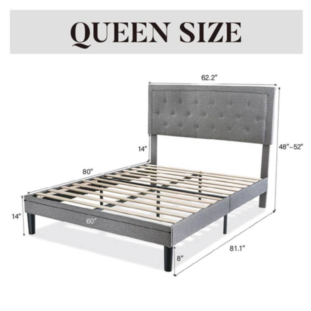 QUEEN SIZE

62.2"  
14"  
48"~52"  
80"  
14"  
60"  
8"  
81.1"
