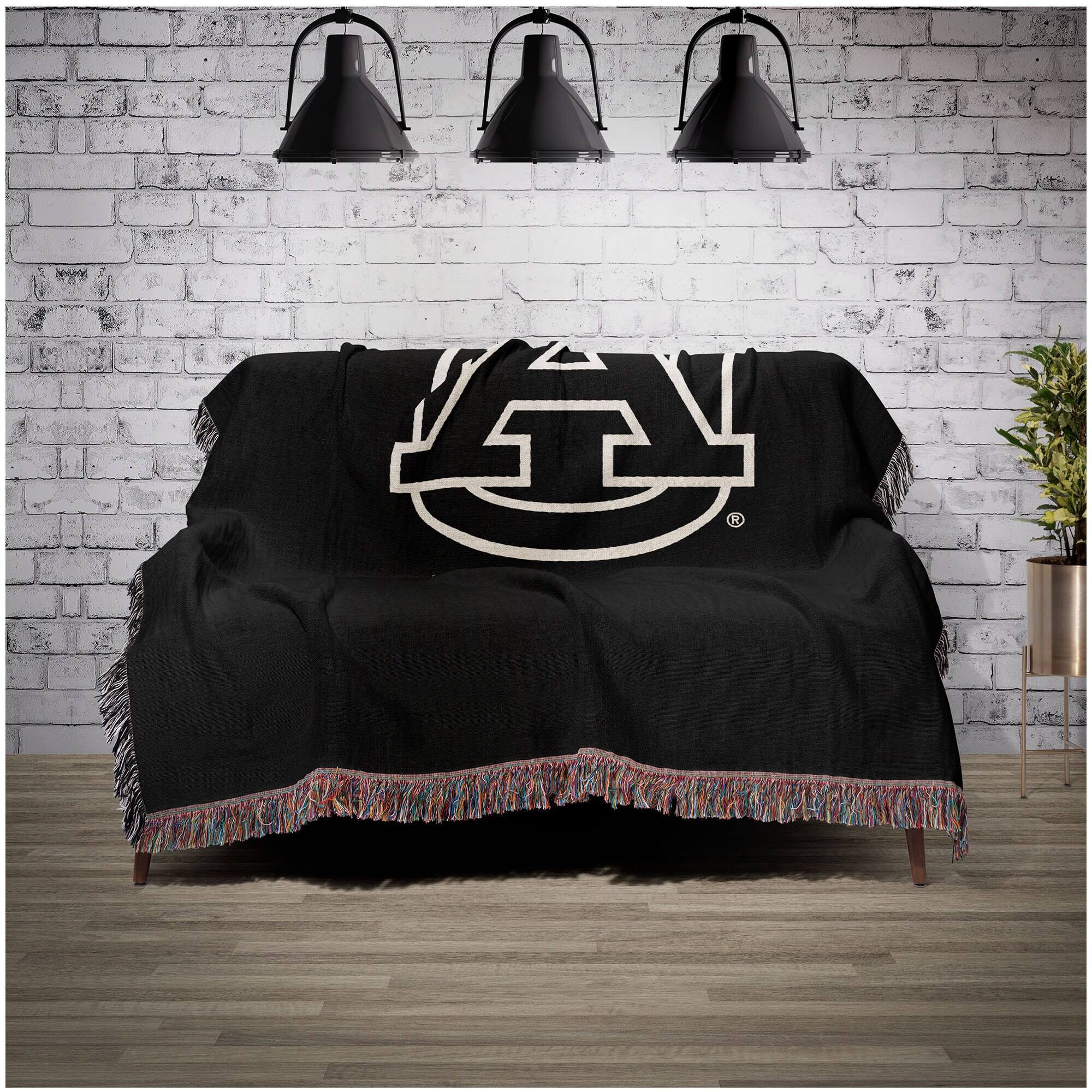 Alt View 1. Chad & Jake - Auburn Tigers Woven Blanket - Black.