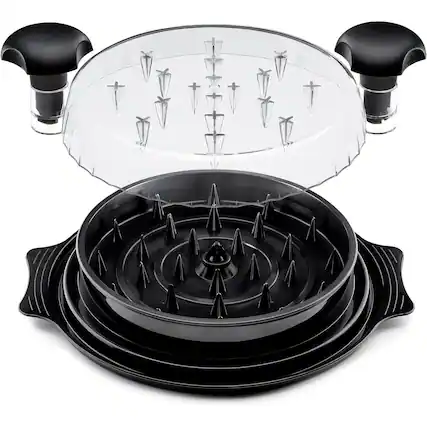 Front. Zulay Kitchen - Zulay Kitchen Chicken Shredder – Large Capacity, Durable & Easy-to-Use Meat Shredding Tool - Black.