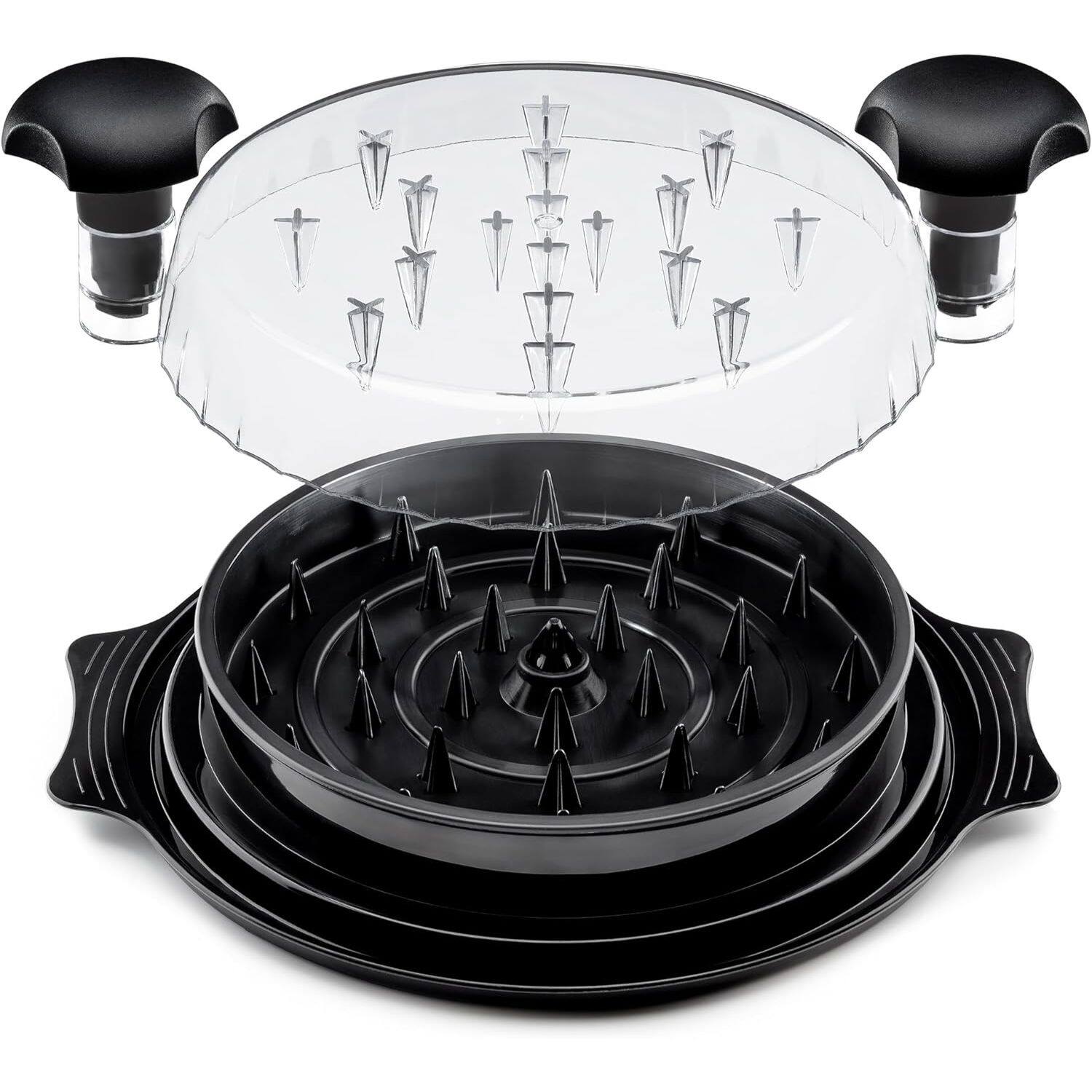 Front. Zulay Kitchen - Zulay Kitchen Chicken Shredder – Large Capacity, Durable & Easy-to-Use Meat Shredding Tool - Black.