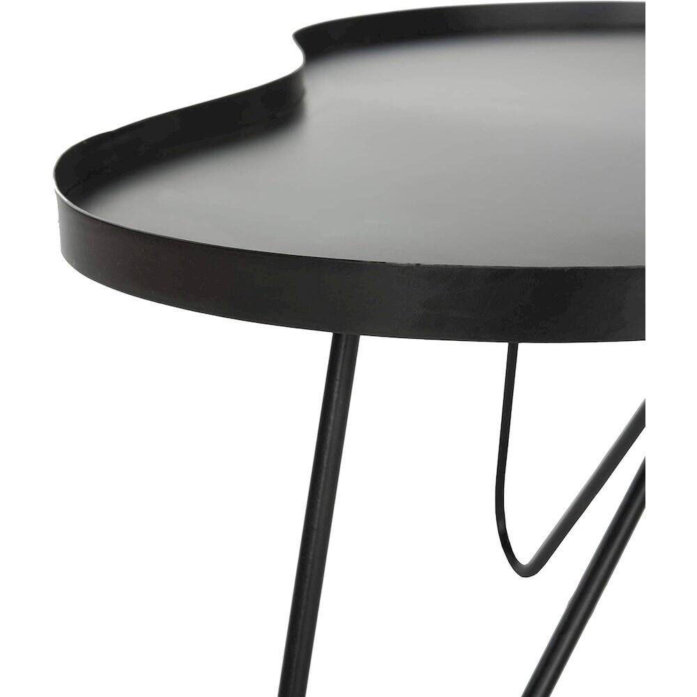 Angle. Safavieh - Home Collection Roe White and Black Retro Mid Century Wood Coffee Table - Black.