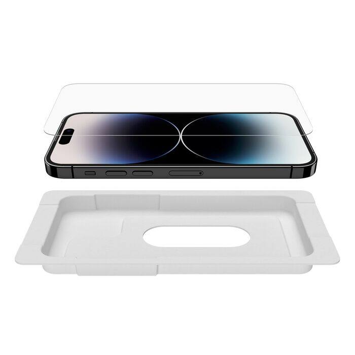 Alt View 8. Belkin - ScreenForce TemperedGlass Treated Screen Protector for iPhone 14 Pro - Clear.