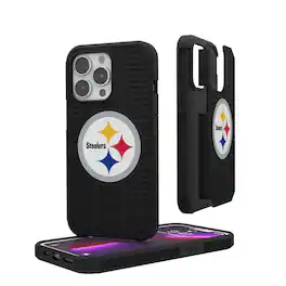 Keyscaper - NFL - Pittsburgh Steelers iPhone Rugged Case with Text Design - 15 - Multicolor