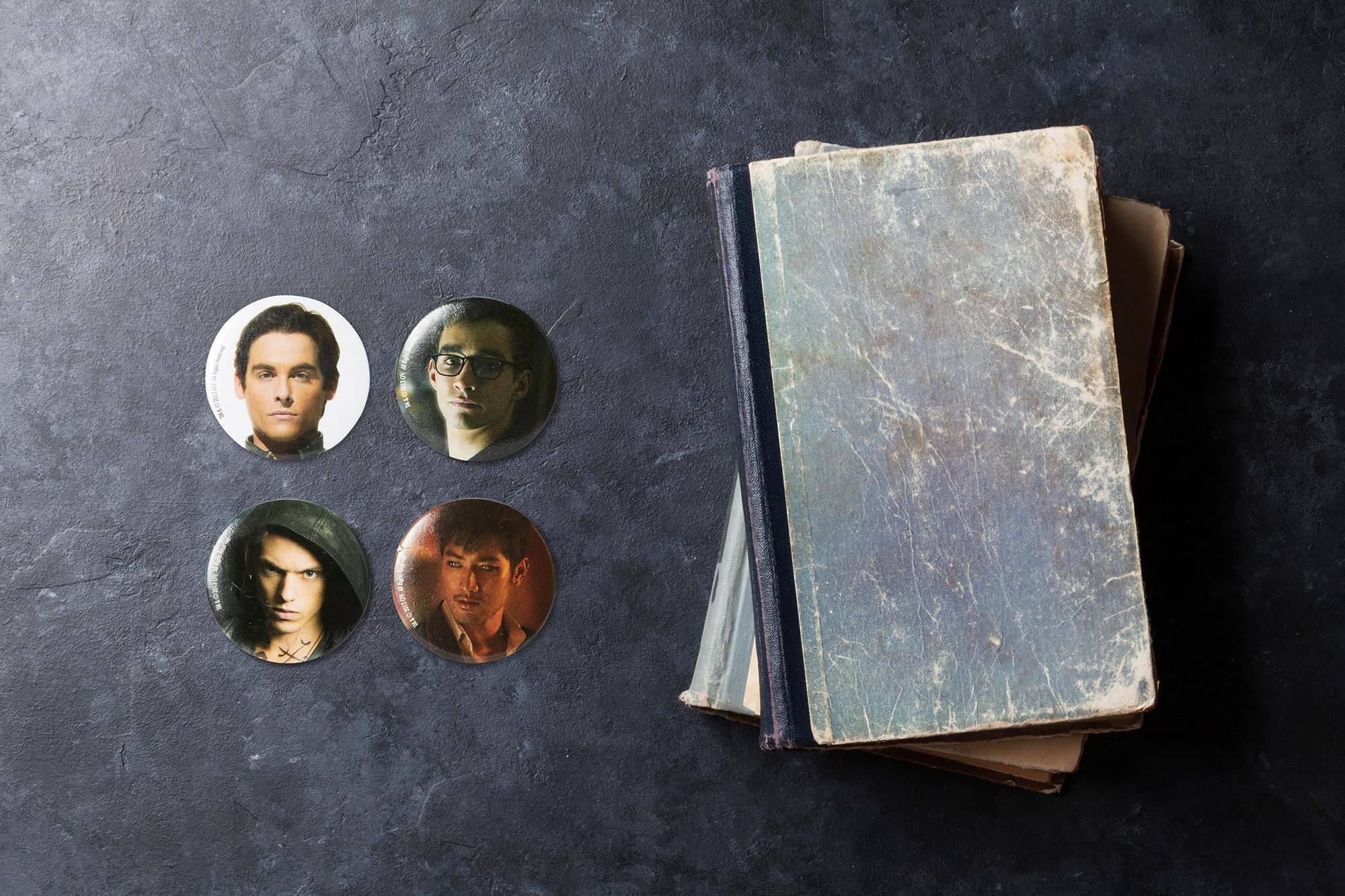 Alt View 4. Seven20 - The Mortal Instruments: City of Bones 1.5” Button Set - 4-Piece - Blue.