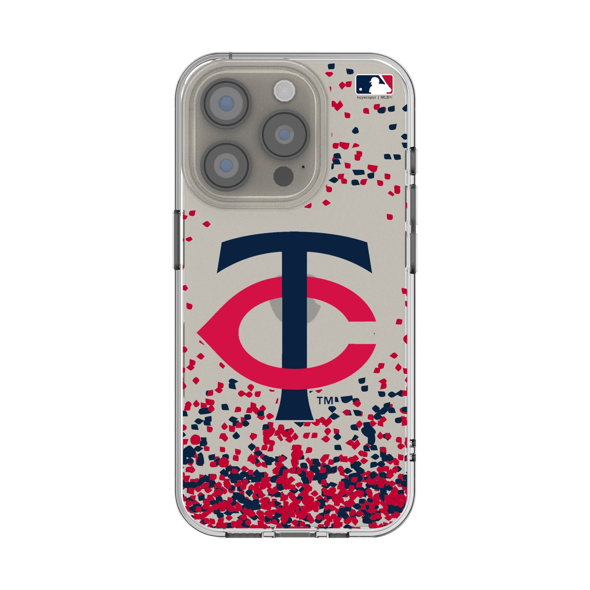 Photos - Case MLB Keyscaper -  - Minnesota Twins - iPhone Confetti Design Clear  - 13 mini - Multicolor 4216333 